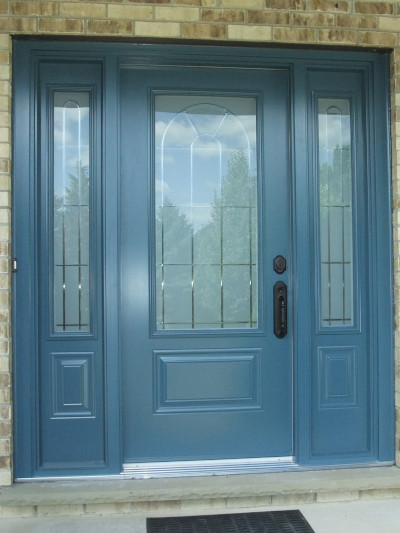 Painted Doors with Matching Sidelites